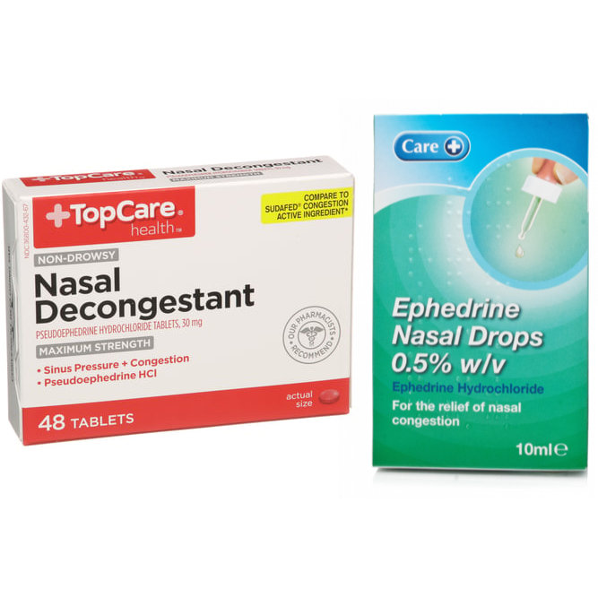 An example of what Ephedrine and Pseudoephedrine looks like